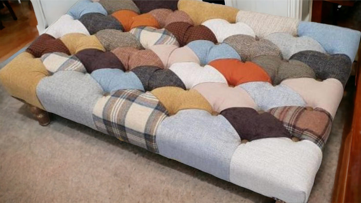 Patchwork Banquette Footstool