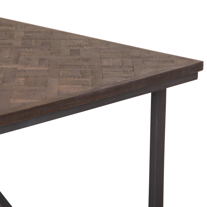 Bali Teak & Iron 2m Fixed Top Table