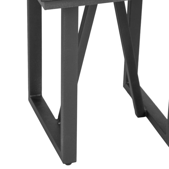 Bali Teak & Iron Lamp Table