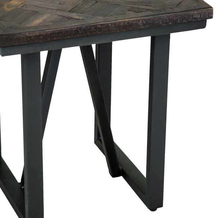 Bali Teak & Iron Lamp Table