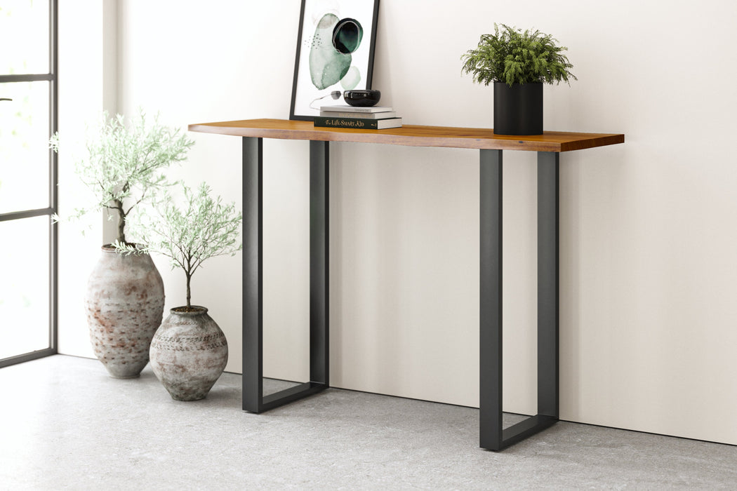 Live Edge Console Table - Russet Finish