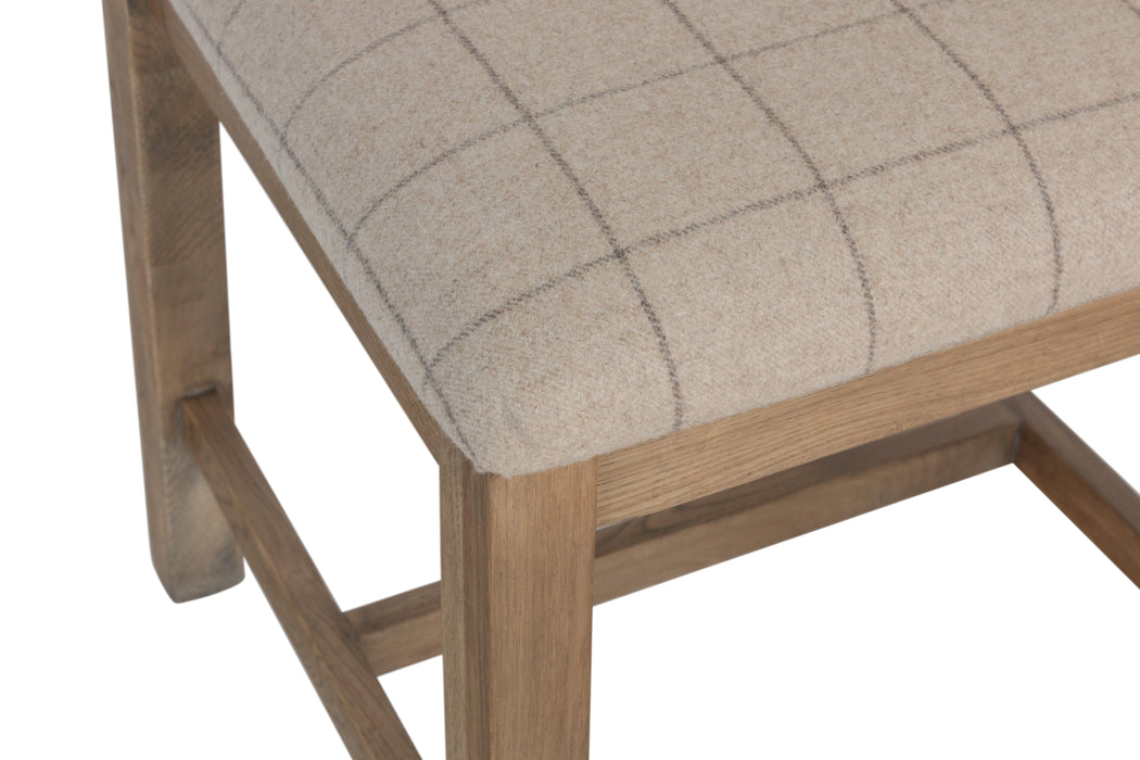 Hatton Cross Back Dining Chair (Natural Check)