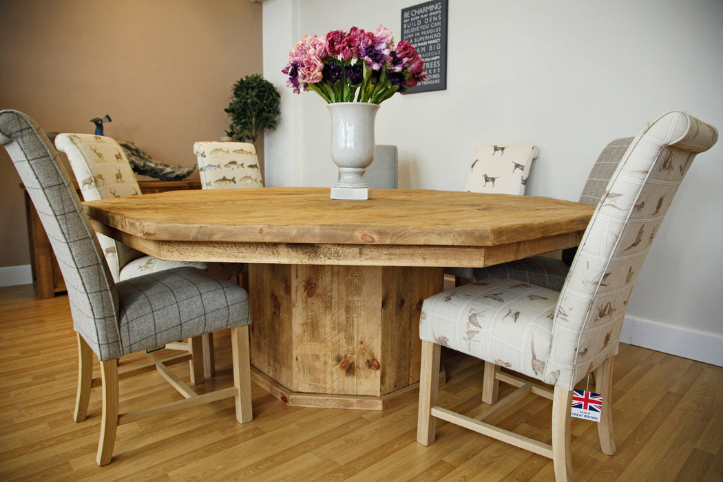 The Artisan Waxed Octagonal Table - Kubek Furniture