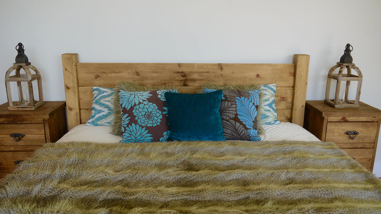 The Artisan Waxed Low Plank Bed