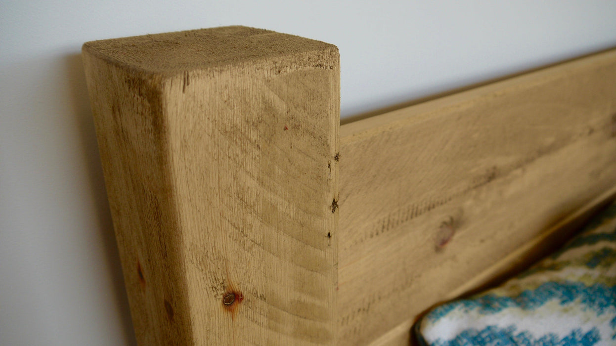 The Artisan Waxed Low Plank Bed