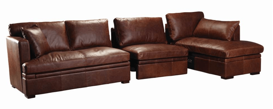 Nevada Corner Sofa in Brown Cerrato – Kubek Furniture