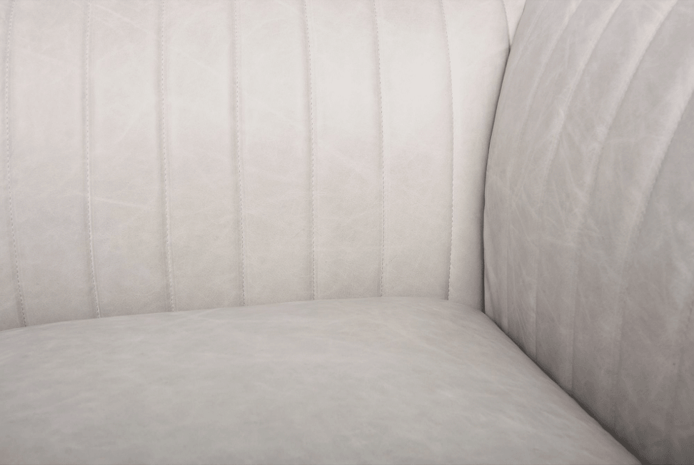 Jenson Fluted Sofa in Opulence Saffron - Kubek Furniture