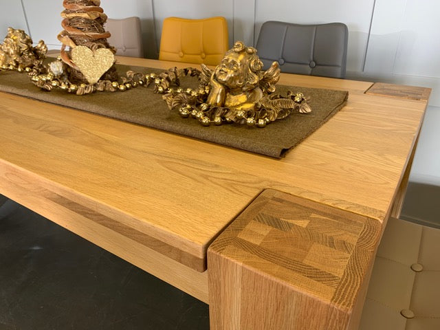 The Quercus Oak Through-Leg Table 1800mm
