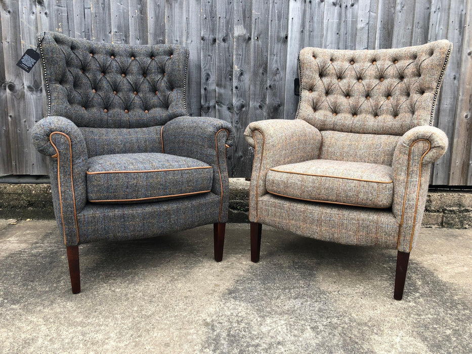 Holker Armchair in Uist Night or Gamekeeper Thorn - Kubek Furniture
