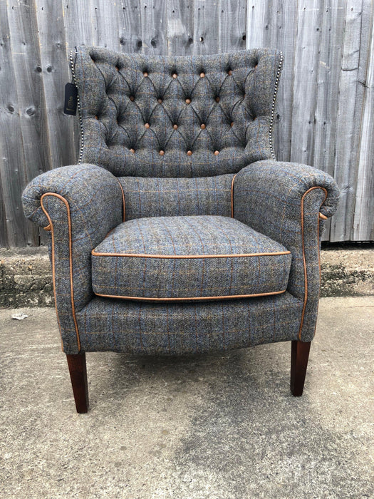 Holker Armchair in Uist Night or Gamekeeper Thorn - Kubek Furniture