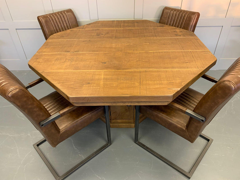 Octagon dining shop table set