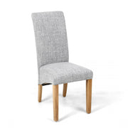 Karta Dining Chair in Flax Grey Tweed