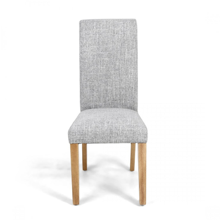 Karta Dining Chair in Flax Grey Tweed