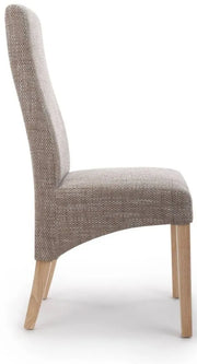 Baxter Dining Chair in Oatmeal Tweed