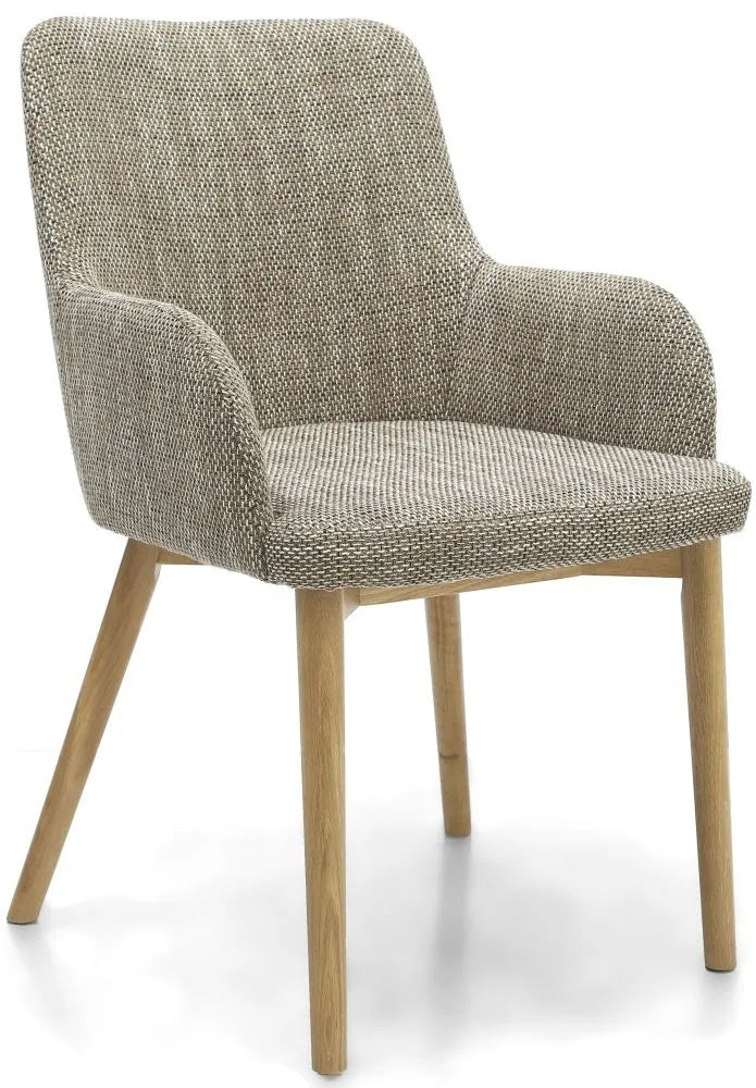 Sidcup Dining Chair in Oatmeal Tweed