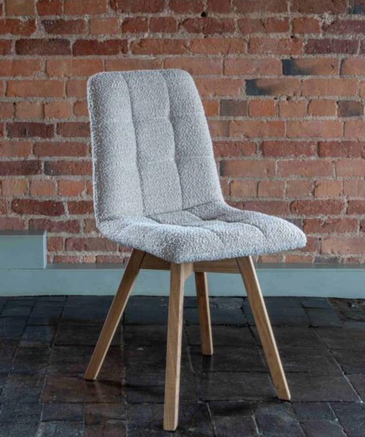 Allegro Chair in Cologne Dove with Grey Leg