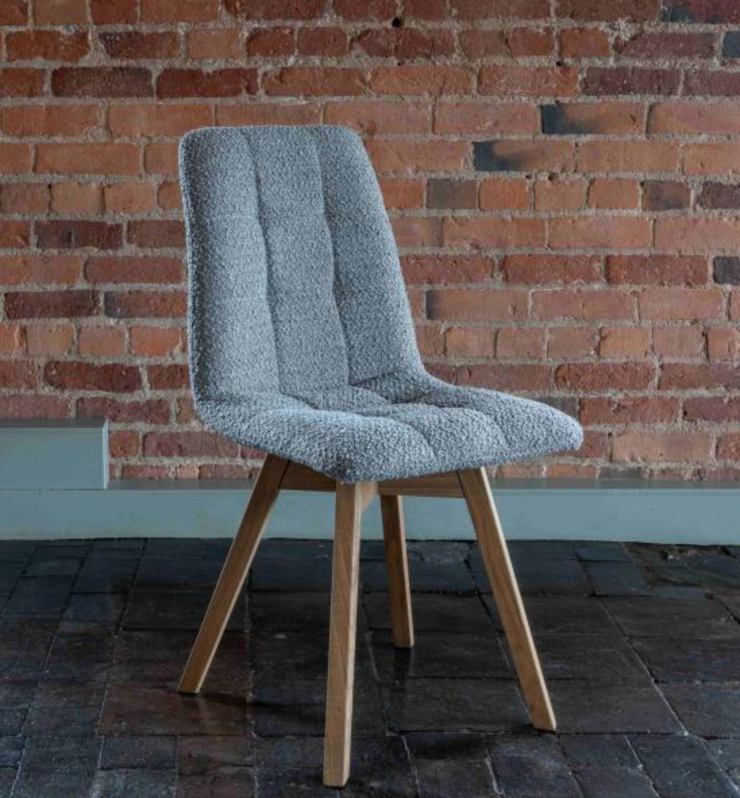 Allegro Chair in Cologne Mink with Grey Leg