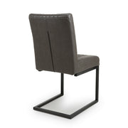 Archer Dining Chair in Grey Leather