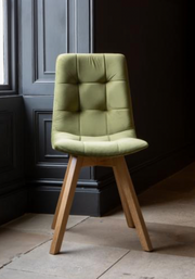 Atlanta Chair in Olive Velvet