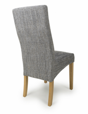 Bailey Dining Chair in Grey Tweed