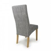 Bailey Dining Chair in Grey Tweed