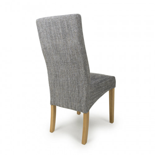 Bailey Dining Chair in Grey Tweed