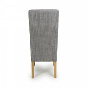 Bailey Dining Chair in Grey Tweed