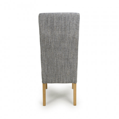 Bailey Dining Chair in Grey Tweed