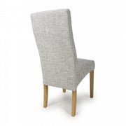 Bailey Dining Chair in Light Grey Weave