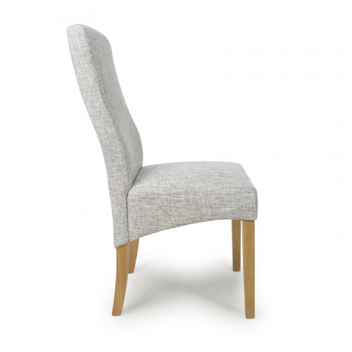 Bailey Dining Chair in Light Grey Weave