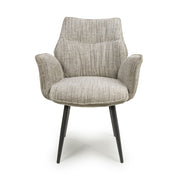 Baltimore Swivel Dining Chair in Toffee Tweed