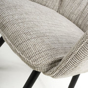 Baltimore Swivel Dining Chair in Toffee Tweed