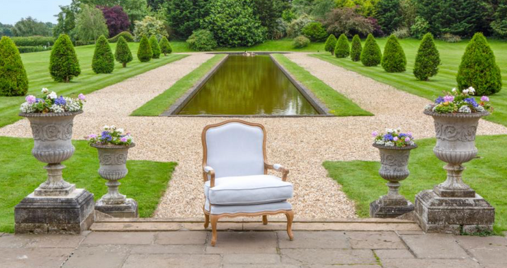 Bardney Armchair in Silver Linnet