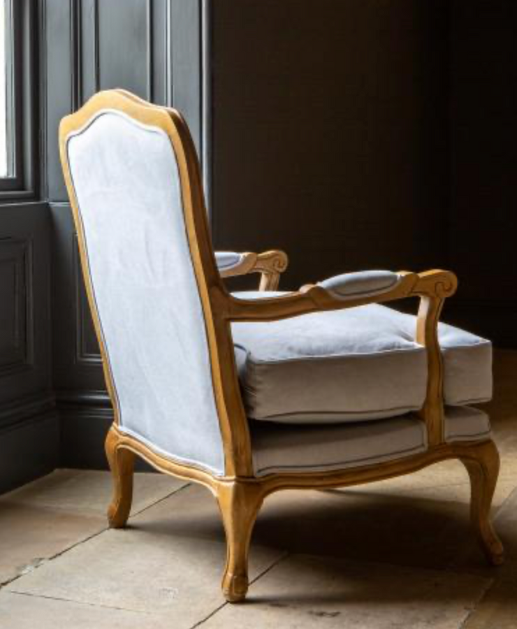 Bardney Armchair in Silver Linnet