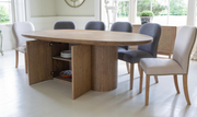 The Tambour Barkington Oval Dining Table