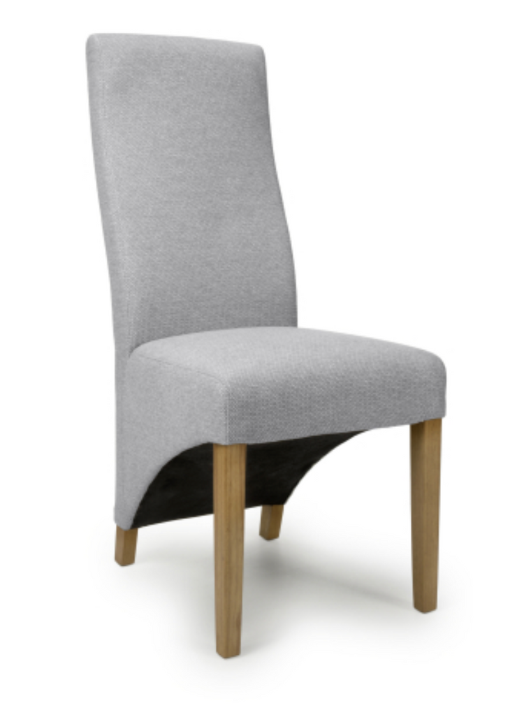 Baxter Dining Chair in Light Grey Weave