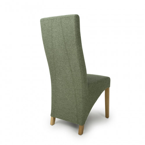 Baxter Dining Chair in Green Weave