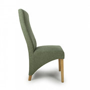 Baxter Dining Chair in Green Weave