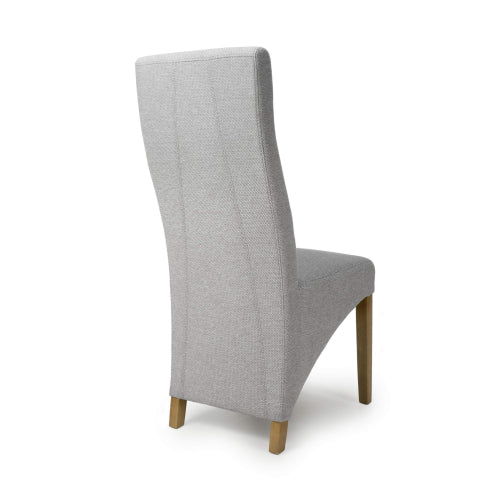 Baxter Dining Chair in Light Grey Weave