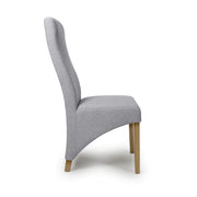 Baxter Dining Chair in Light Grey Weave