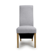 Baxter Dining Chair in Light Grey Weave