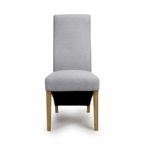 Baxter Dining Chair in Light Grey Weave