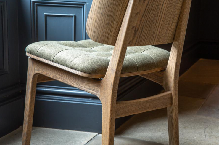 Boden Chair in Cambridge Hunter Fabric