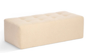 Cream Boucle Ottoman