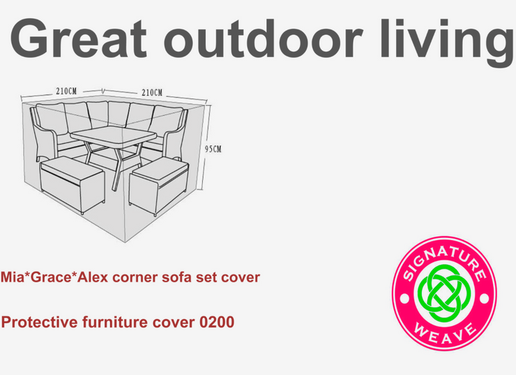 Alexandra Corner Sofa Set Cover