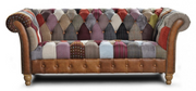Chester Club Harlequin Patchwork 2-Seater Sofa