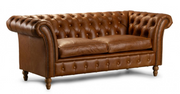 Chester Club 2-Seater Sofa in Brown Cerrato