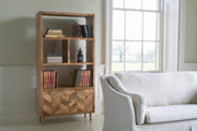 The Chevron Bookcase with Doors