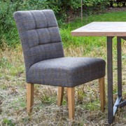 Colin Dining Chair in Dark Tweed