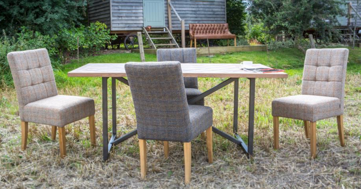 Colin Dining Chair in Tweed